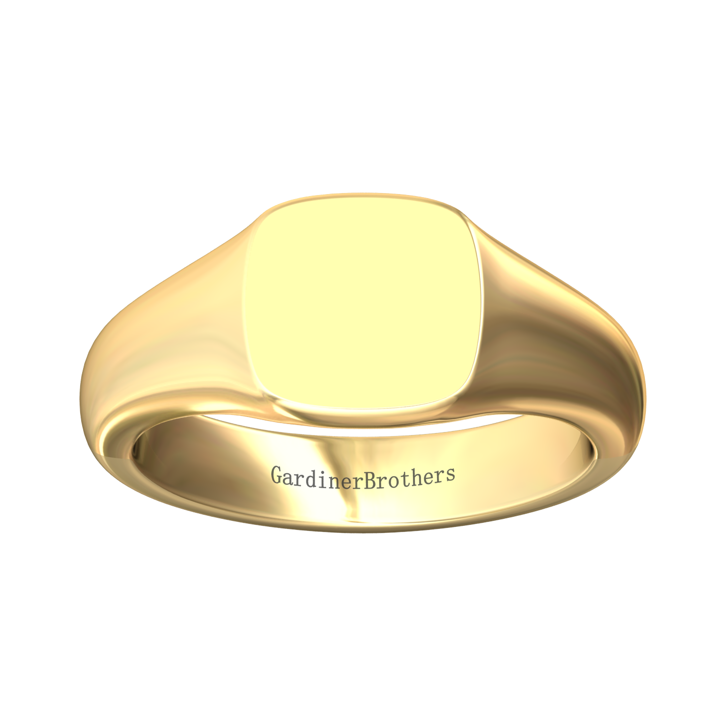 Cushion Signet Ring 9x9mm  Gardiner Brothers   