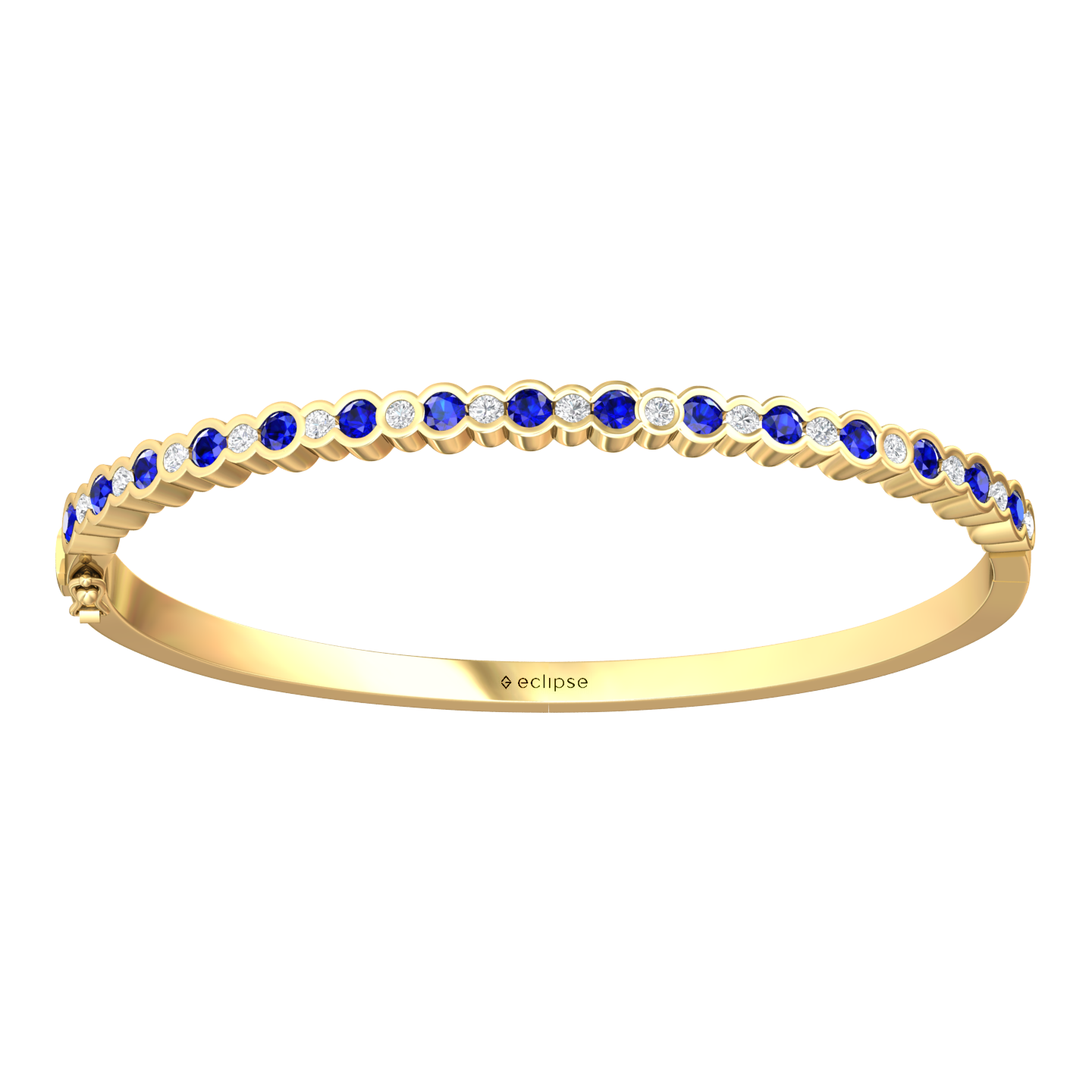 Eclipse Collection Sapphire and Diamond Bangle  Gardiner Brothers   