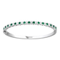 Eclipse Collection Emerald and Diamond Bangle  Gardiner Brothers   