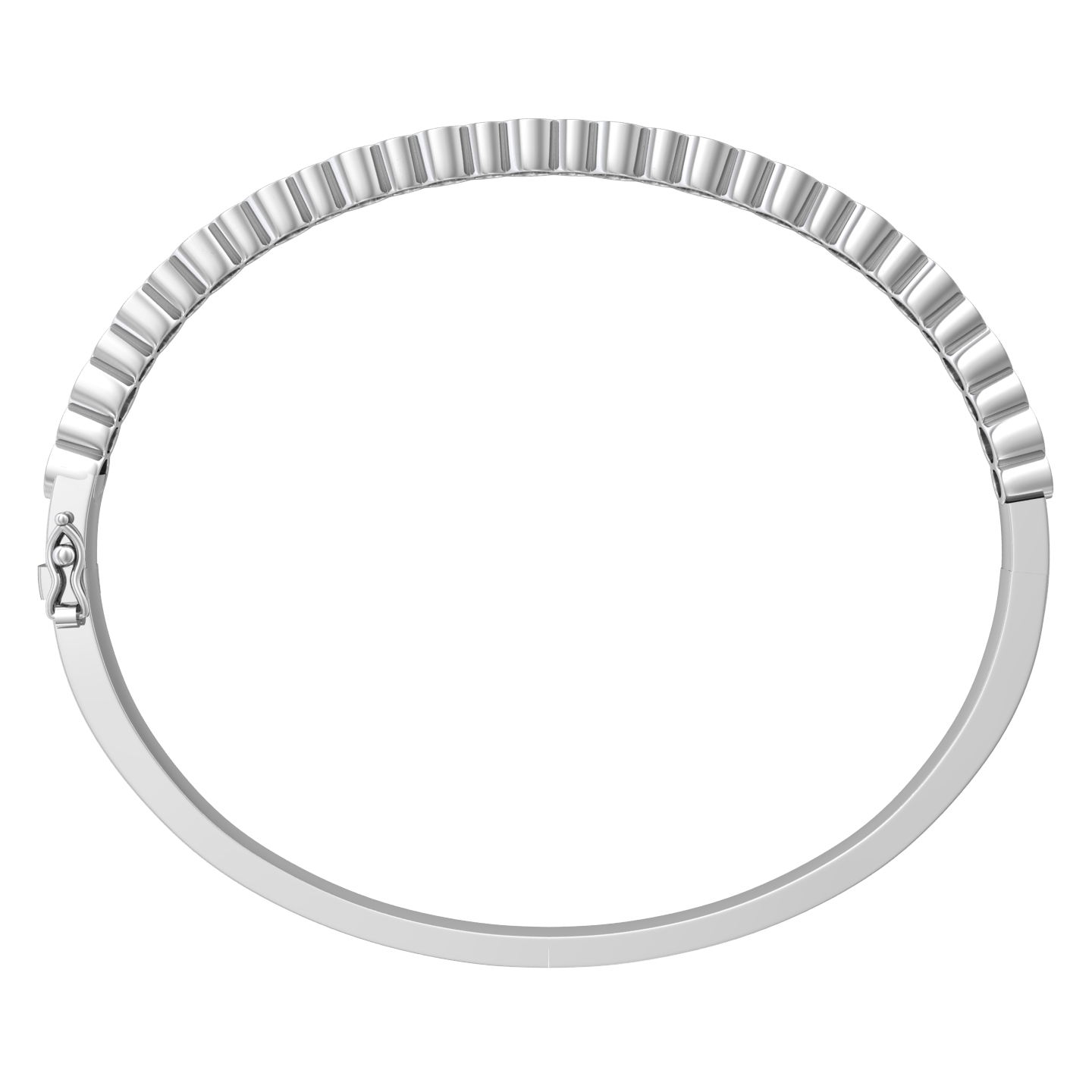 Eclipse Collection Emerald and Diamond Bangle  Gardiner Brothers   