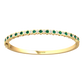 Eclipse Collection Emerald and Diamond Bangle  Gardiner Brothers   