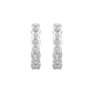 Eclipse Collection All Diamond Hoop Earrings Gardiner Brothers