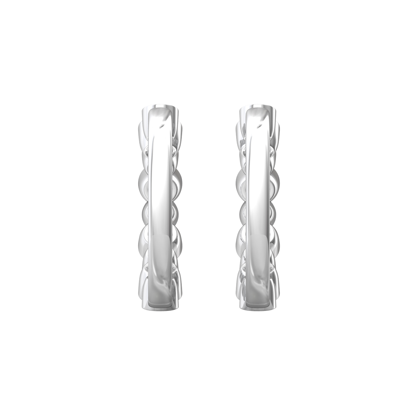 Eclipse Collection All Diamond Hoop Earrings  Gardiner Brothers   