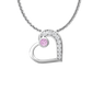 Heart Shaped Diamond Pendant Set With Pink Diamonds  Gardiner Brothers