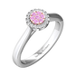 Diamond Cluster Style Ring Set With Pink Diamonds  Gardiner Brothers