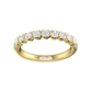 Diamond Set 9 Stone Half Rub-Over Style Wedding Band  Gardiner Brothers   