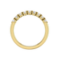 Diamond Set 9 Stone Half Rub-Over Style Wedding Band  Gardiner Brothers   