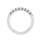 Diamond Set 9 Stone Half Rub-Over Style Wedding Band  Gardiner Brothers   