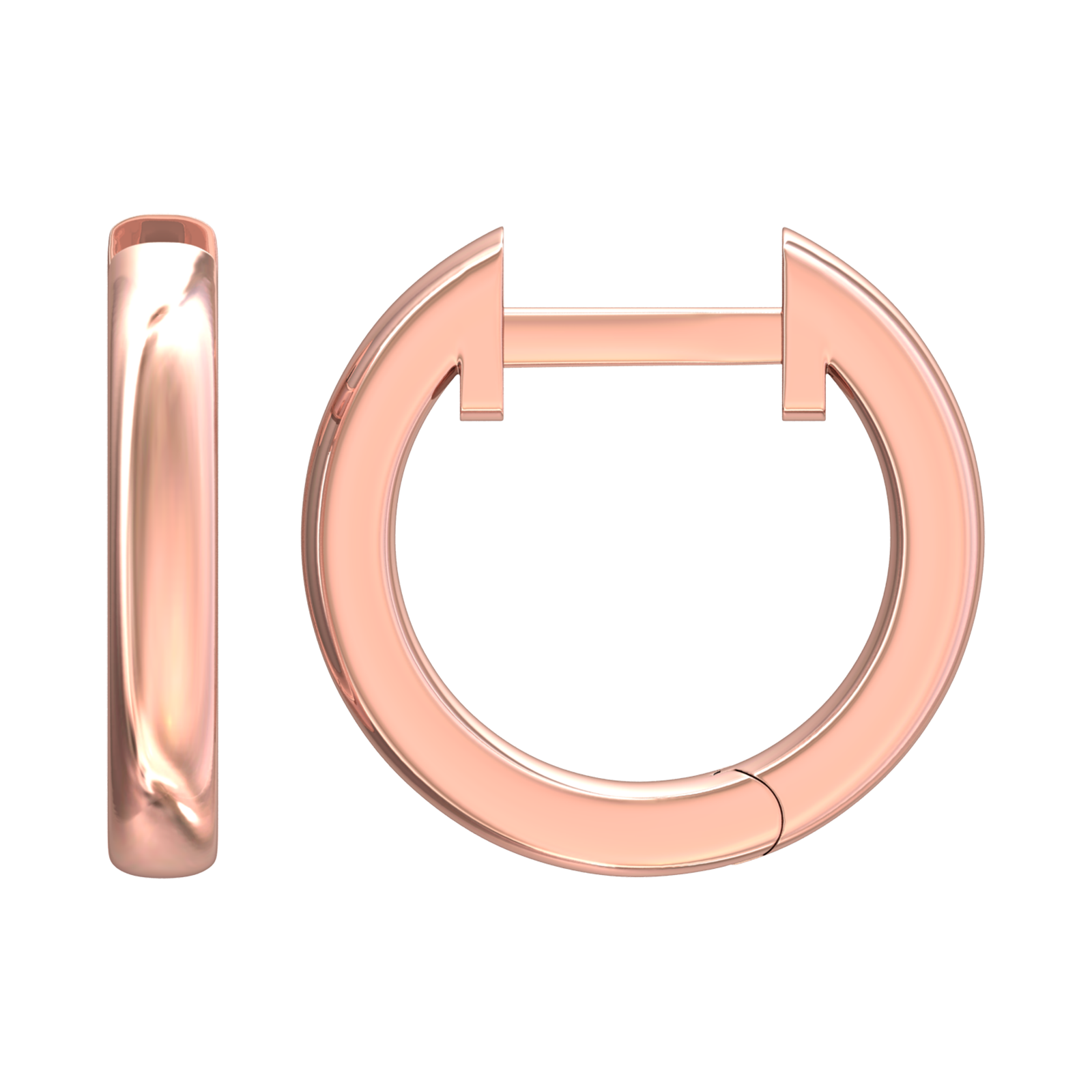 Nova plain hoop earrings Gardiner Brothers