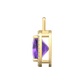 Nova diamond set pendant attachment set with a cushion shaped Amethyst Gardiner Brothers