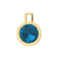 Nova pendant attachment in a plain bezel setting with round London Blue Topaz Gardiner Brothers