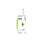 Nova pendant attachment in a plain bezel setting with round Peridot Gardiner Brothers
