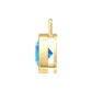 Nova pendant attachment in a plain bezel setting with round Swiss Blue Topaz Gardiner Brothers