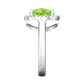 Nova round Peridot ring with a halo of diamonds Gardiner Brothers