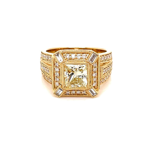 Yellow Gold, Fancy Yellow Diamond Dress Ring  Gardiner Brothers   