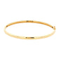 Yellow Gold 3mm Solid 'D Shape' medium weight profile bangle Gardiner Brothers
