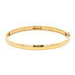 Yellow Gold 6mm Solid 'D Shape' medium weight profile bangle Gardiner Brothers
