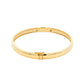 Yellow Gold 6mm Solid 'D Shape' medium weight profile bangle Gardiner Brothers
