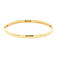 Yellow Gold 4mm Solid 'D Shape' medium weight profile bangle Gardiner Brothers