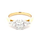 Oval and pear shaped diamond 3 stone ring - 1.30cts Gardiner Brothers