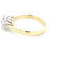 Yellow Gold Oval Shaped Diamond 3 Stone Ring - 1.06cts Gardiner Brothers
