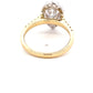 Yellow Gold Pear Shape Diamond Halo Cluster Style Ring - 1.53cts Gardiner Brothers