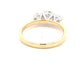 Yellow Gold Round brilliant cut diamond 3 stone ring - 1.15cts Gardiner Brothers
