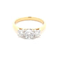 Round brilliant cut diamond 3 stone ring - 1.15cts  Gardiner Brothers   