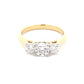 Yellow Gold Round brilliant cut diamond 3 stone ring - 1.15cts Gardiner Brothers