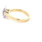 Yellow Gold Oval Shaped Diamond Halo Style Ring - 0.75cts Gardiner Brothers