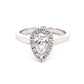 Platinum Pear Shaped Diamond Halo Style Ring - 0.88cts Gardiner Brothers