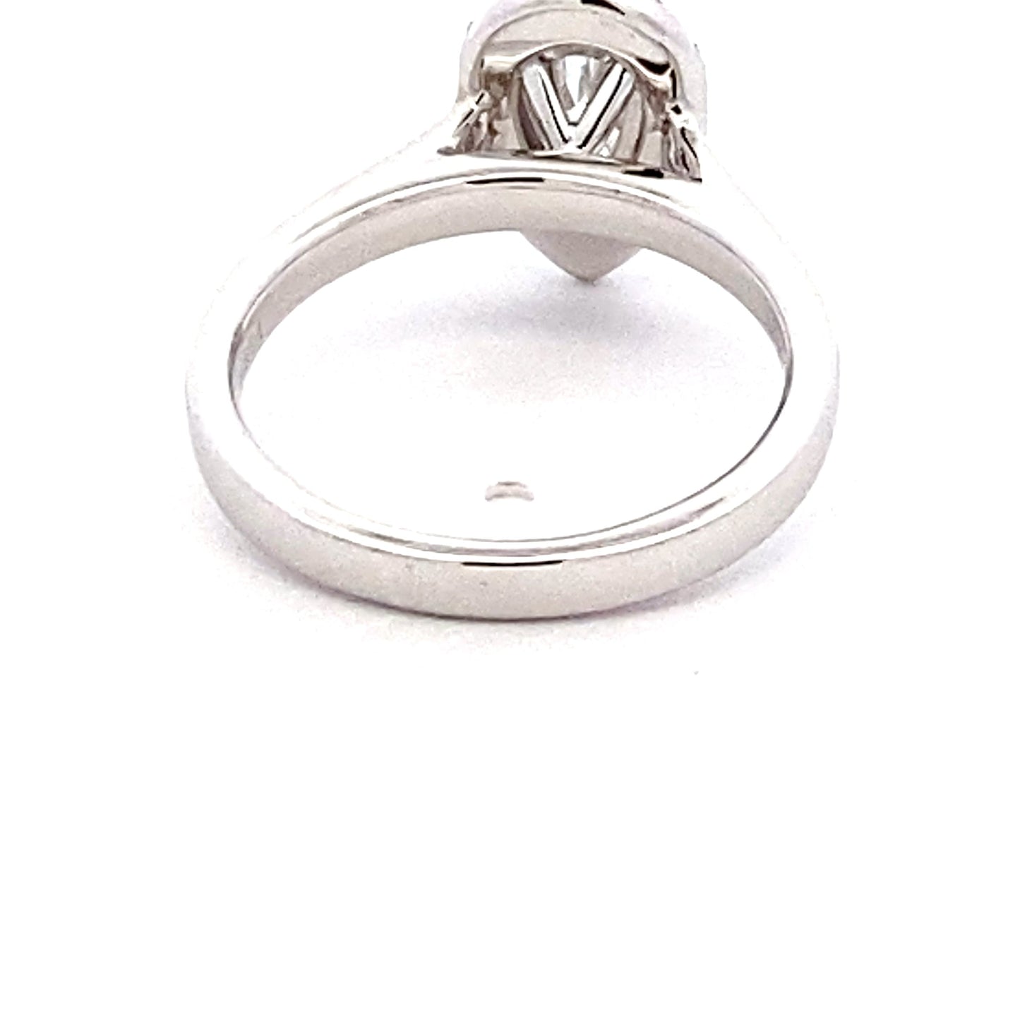 Platinum Pear Shaped Diamond Halo Style Ring - 0.88cts Gardiner Brothers