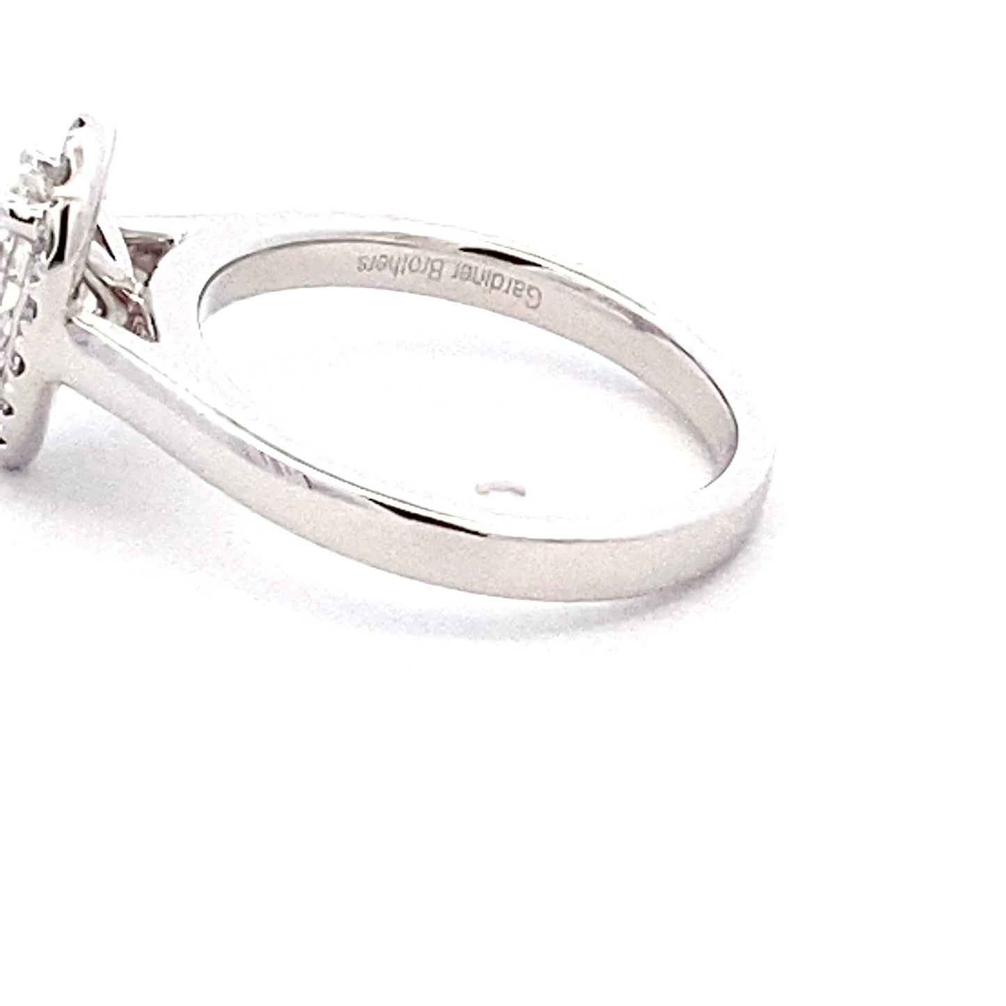 Platinum Pear Shaped Diamond Halo Style Ring - 0.88cts Gardiner Brothers