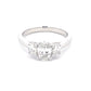 Platinum Oval Shaped Diamond 3 Stone Ring - 1.10cts Gardiner Brothers