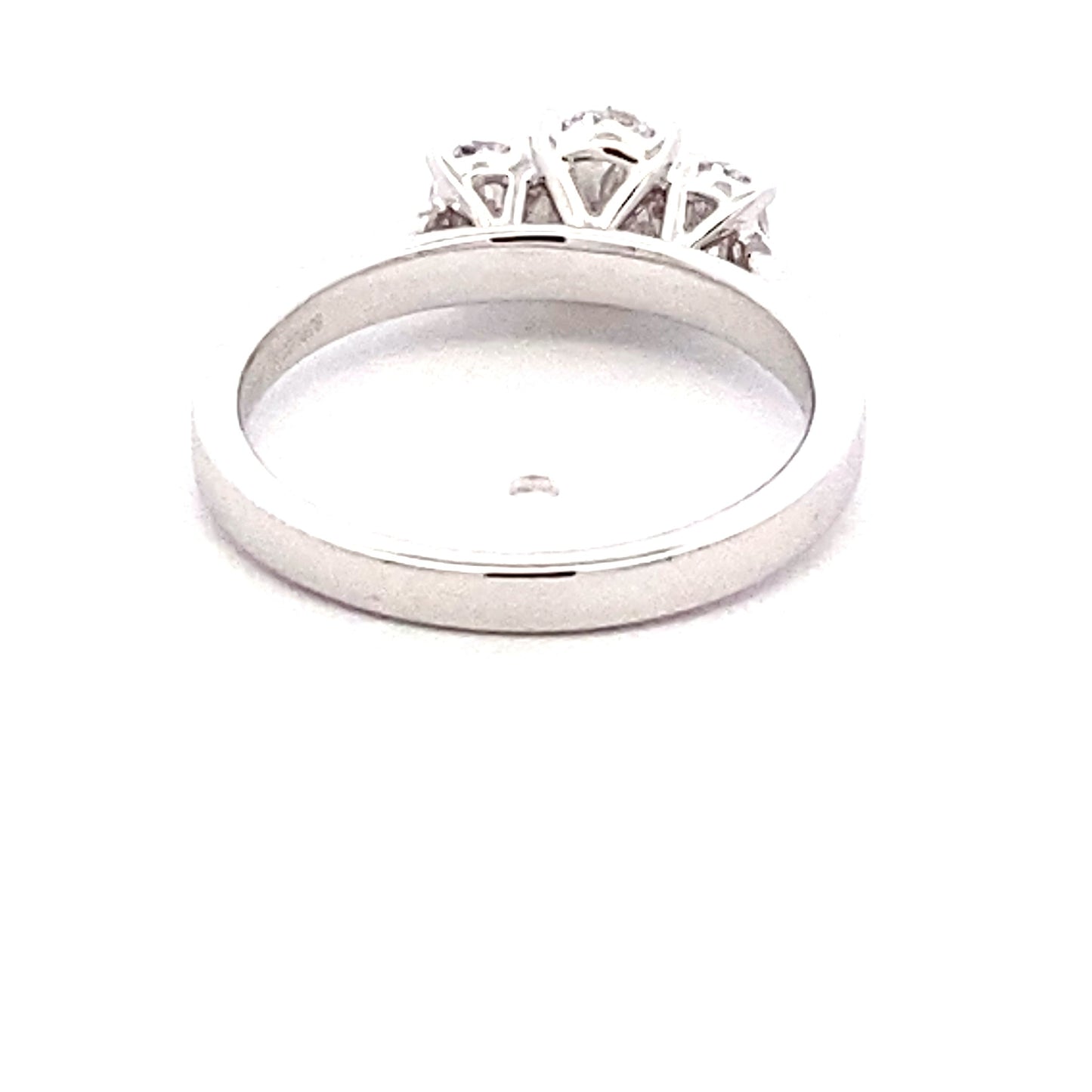 Platinum Oval Shaped Diamond 3 Stone Ring - 1.01cts Gardiner Brothers