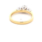 Yellow Gold Oval and Pear Shaped Diamond 3 Stone Ring - 0.81cts Gardiner Brothers
