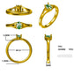 Yellow Gold Emerald Ring  Gardiner Brothers