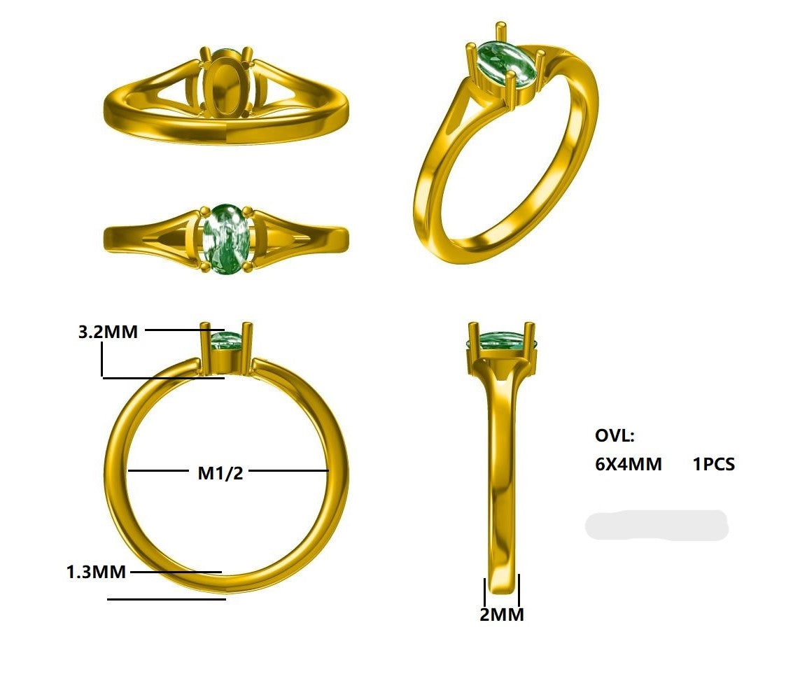 Yellow Gold Emerald Ring  Gardiner Brothers