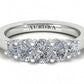 Oval Shape Aurora Diamond 5 Stone Graduated Eternity Ring  Gardiner Brothers