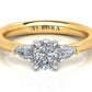 Oval And Pear Shape Aurora Diamond 3 Stone Ring  Gardiner Brothers