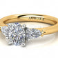 Oval And Pear Shape Aurora Diamond 3 Stone Ring  Gardiner Brothers