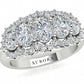 Oval Shape Aurora Diamond 5 Stone Halo Ring  Gardiner Brothers