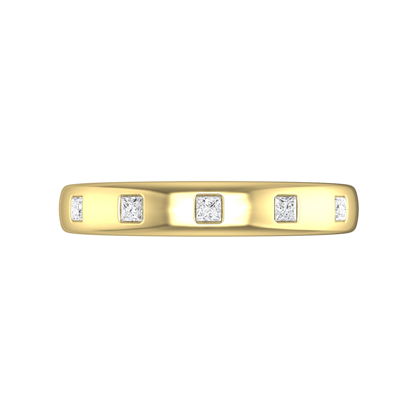 Princess Cut Diamond Wedding Band  gardiner-brothers   