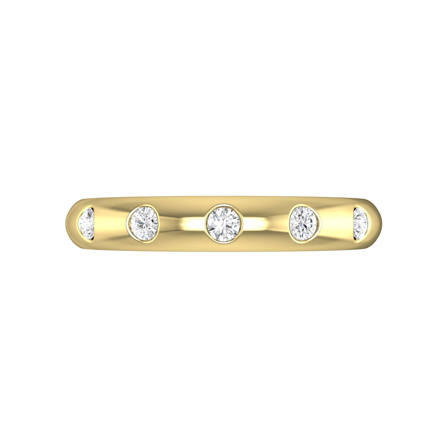 Round Brilliant Cut Diamond Wedding Band  gardiner-brothers   