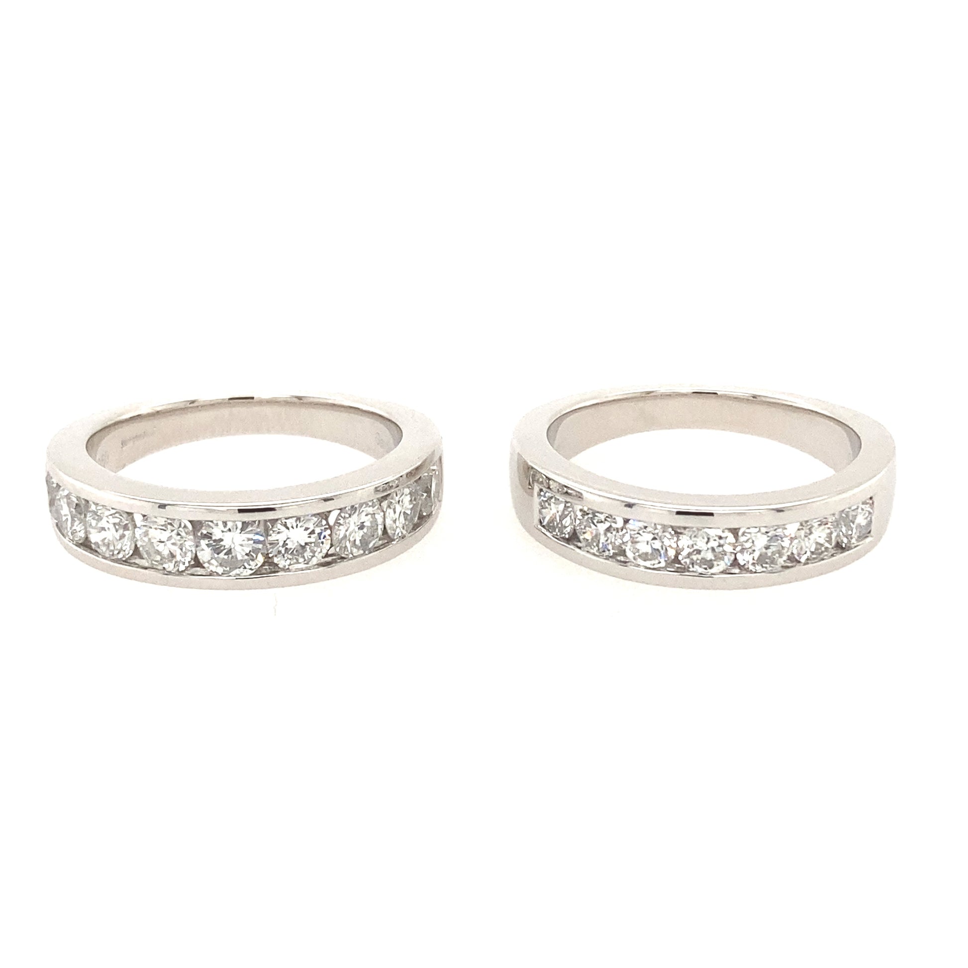 Channel Set Diamond Rings  Gardiner Brothers