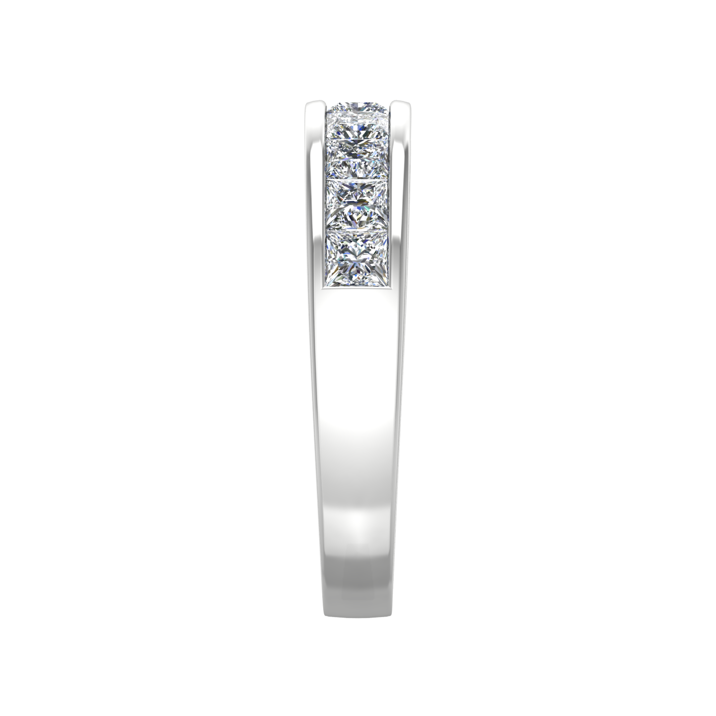 Princess Cut 9 Stone Diamond Wedding Band  gardiner-brothers   