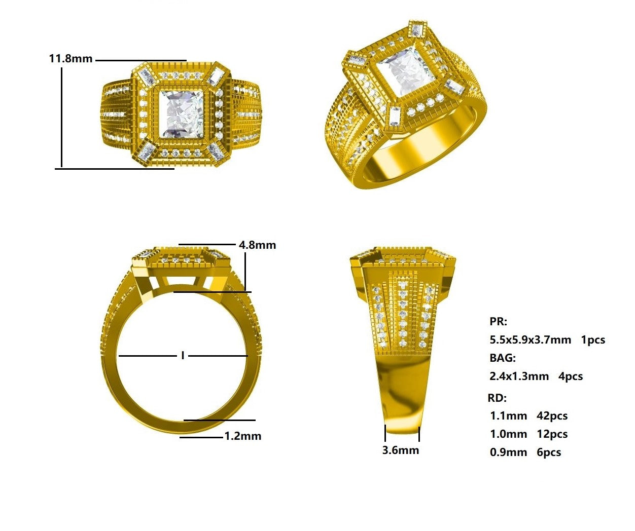 Yellow Gold, Fancy Yellow Diamond Dress Ring  Gardiner Brothers   