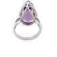 Pear Shaped Amethyst and Diamond Halo Ring Gardiner Brothers
