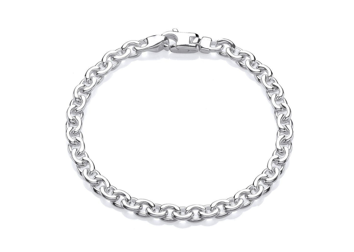 Silver Tight Round Link Bracelet  Gardiner Brothers   