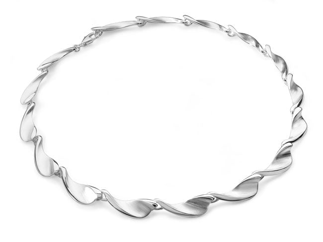 Silver Blade Link Necklace  Gardiner Brothers